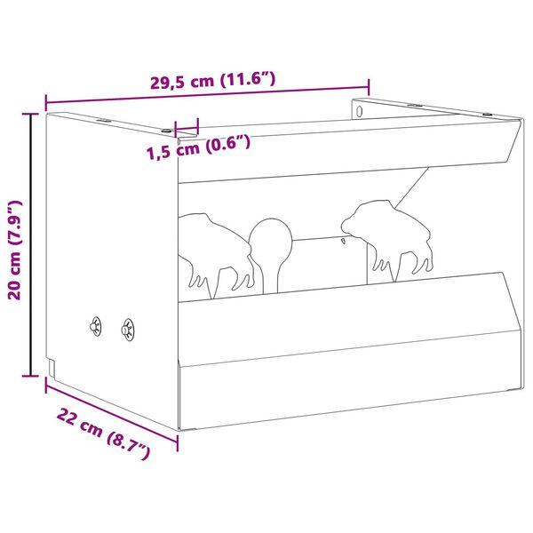 Magnetic Knockdown Pellet Catcher 4+1 Targets Wild Boar Design