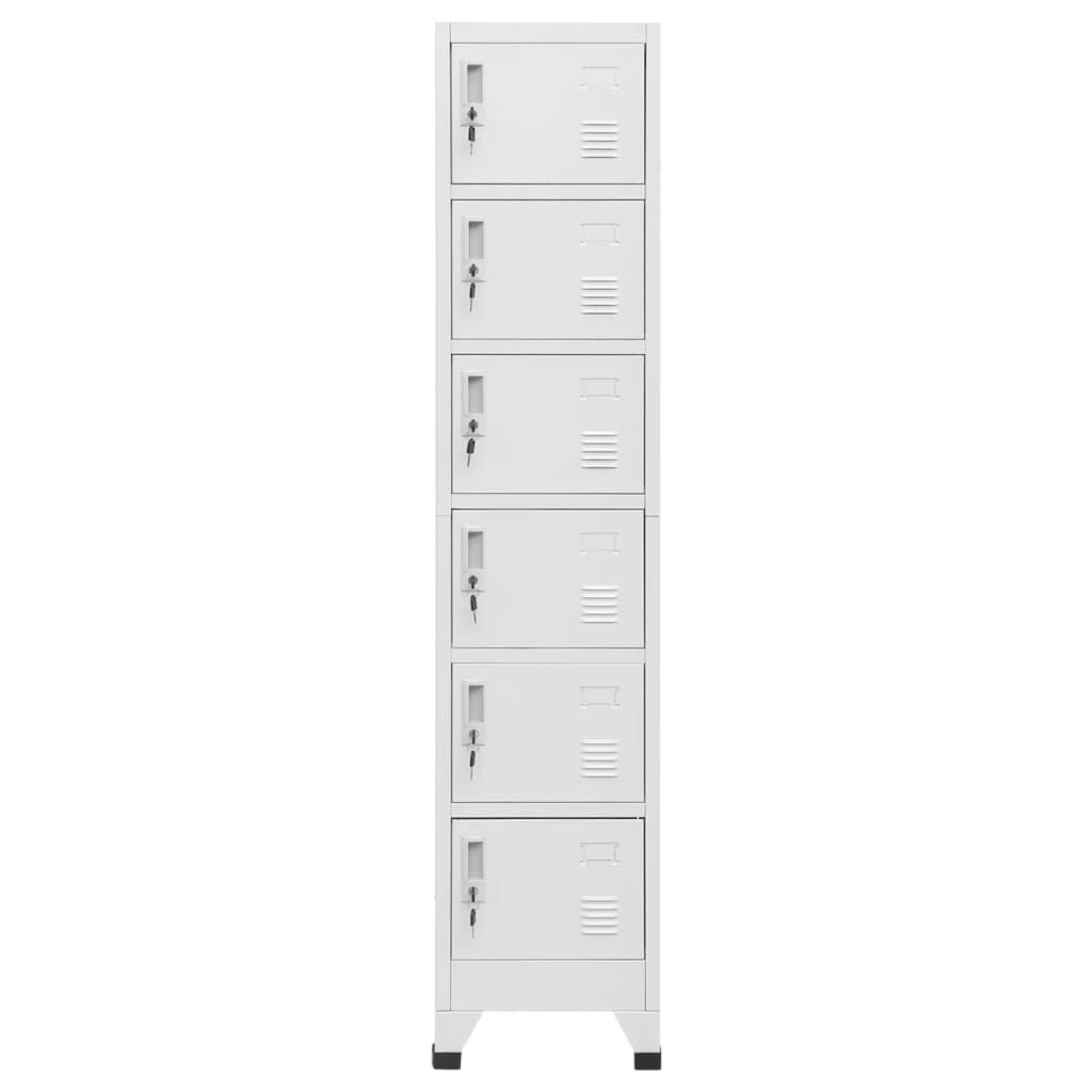 vidaXL Locker Cabinet Light Grey 38x40x180 cm Steel