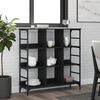 vidaXL Sideboard Black 102x32x103.5 cm Engineered Wood