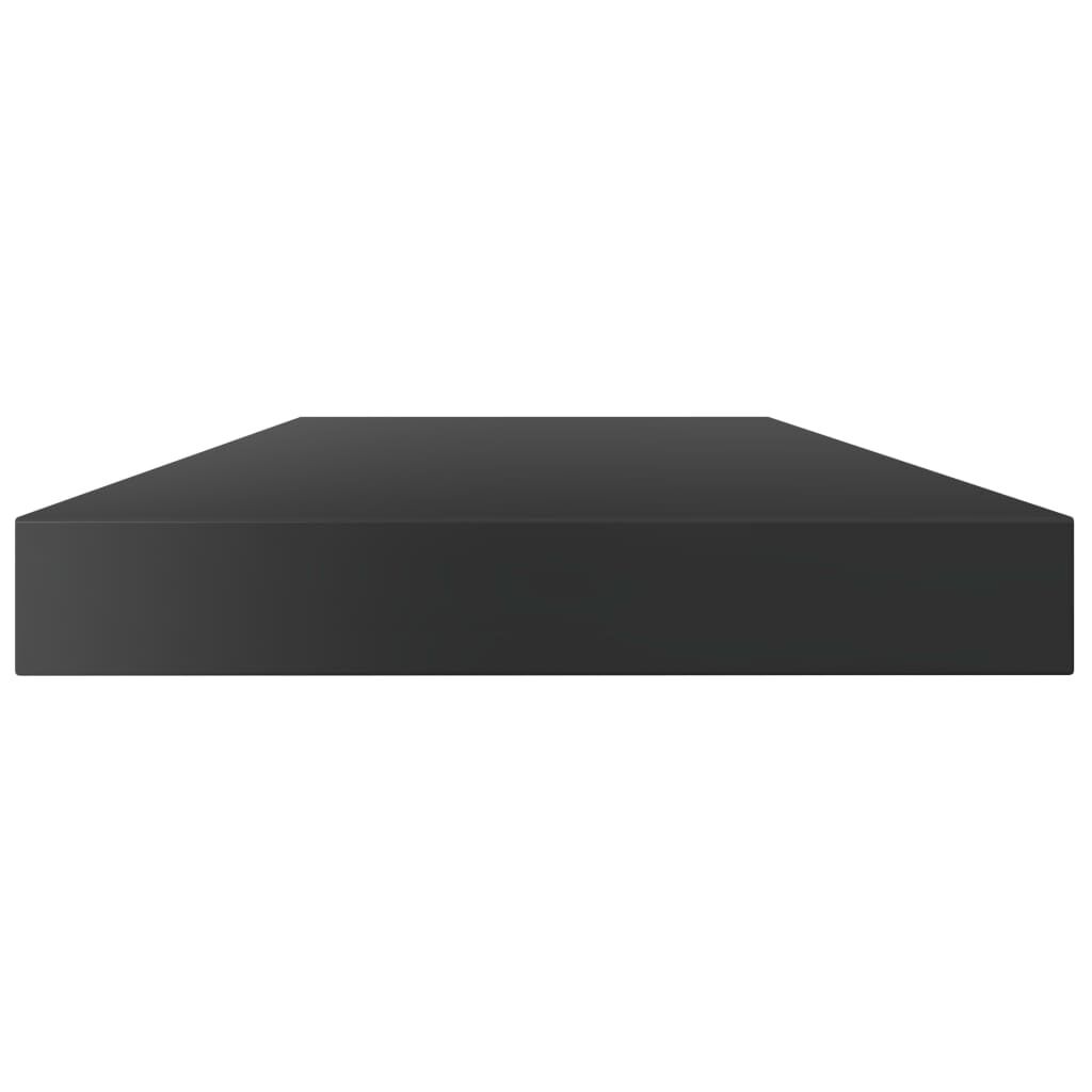 vidaXL Bookshelf Boards 4 pcs High Gloss Black 40x10x1.5 cm Engineered Wood