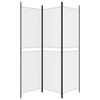 vidaXL 3-Panel Room Divider White 150x180 cm Fabric