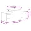 vidaXL Coffee Table Set Sonoma Oak 100x48x40 cm Engineered Wood