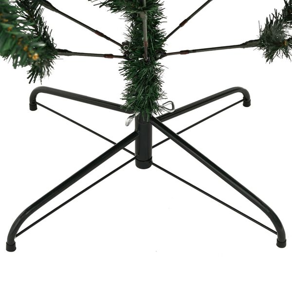 vidaXL Artificial Hinged Christmas Tree with Stand 150 cm