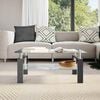 vidaXL Coffee Table Black and Transparent 95x55x40 cm Tempered Glass