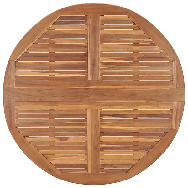 vidaXL 5 Piece Folding Outdoor Dining Set Solid Wood Teak