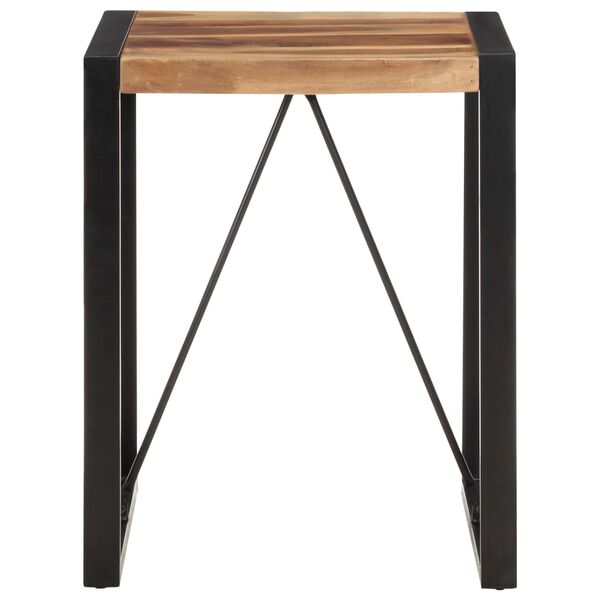 vidaXL Dining Table 60x60x75 cm Solid Acacia Wood