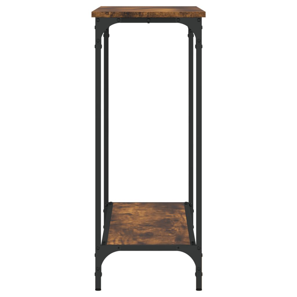 vidaXL Console Table Smoked Oak 101x30.5x75 cm Engineered Wood