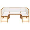vidaXL Garden Bench Set 5 pcs Brown Solid acacia wood