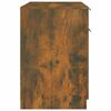 vidaXL Desk Smoked Oak 100x50x75 cm Engineered Wood