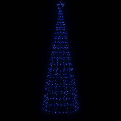 vidaXL Christmas Tree Light with Spikes 570 LEDs Blue 300 cm