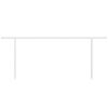 vidaXL Awning Post Set White 600x245 cm Iron