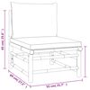 vidaXL 3 Piece Garden Lounge Set with Light Grey Cushions Bamboo