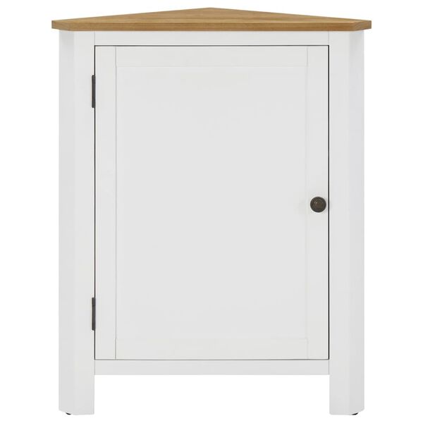 vidaXL Corner Cabinet 59x45x80 cm Solid Oak Wood