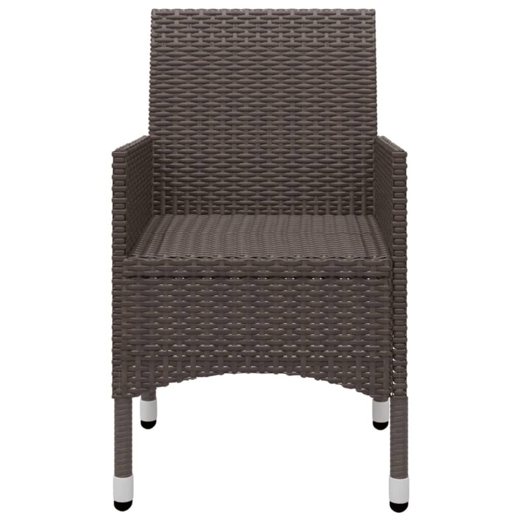 vidaXL 5 Piece Garden Dining Set Brown