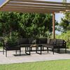 vidaXL 7 Piece Garden Lounge Set with Cushions Aluminium Anthracite