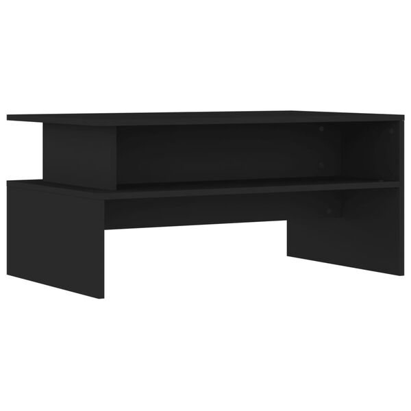vidaXL Coffee Table Black 90x55x42.5 cm Engineered Wood