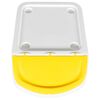 vidaXL Stackable Waste Bins with Lids 3 pcs White PP 120 L