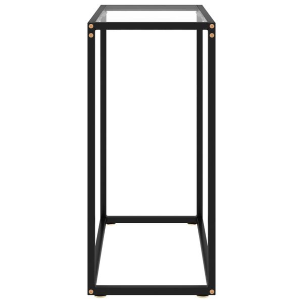 vidaXL Console Table Transparent 60x35x75 cm Tempered Glass