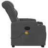 vidaXL Stand up Massage Recliner Chair Dark Grey Fabric