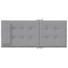 vidaXL Highback Chair Cushions 2 pcs Grey Oxford Fabric