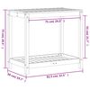 vidaXL Potting Table with Shelf 82.5x50x75 cm Solid Wood Pine