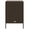 vidaXL Garden Storage Cabinet Brown 55x59x80 cm Poly Rattan