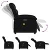 vidaXL Electric Massage Recliner Chair Black Faux Leather