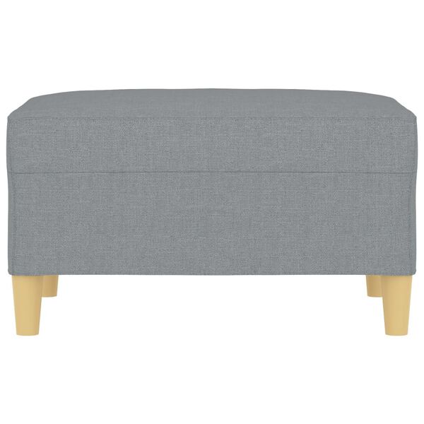 vidaXL Footstool Light Grey 70x55x41 cm Fabric