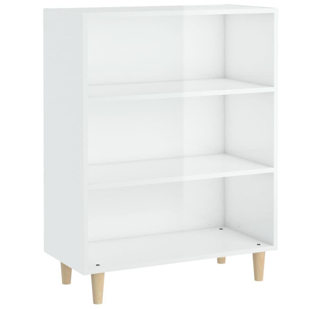 vidaXL Sideboard High Gloss White 69.5x32.5x90 cm Engineered Wood