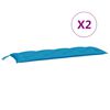 vidaXL Garden Bench Cushions 2pcs Light Blue 150x50x7cm Oxford Fabric