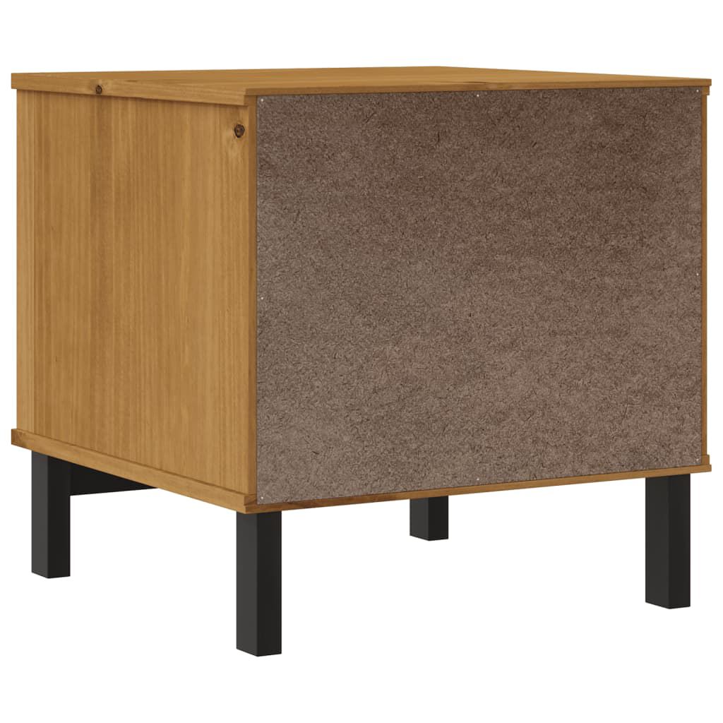 vidaXL Side Table FLAM 50x50x50 cm Solid Wood Pine