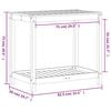 vidaXL Potting Table with Shelf 82.5x50x75 cm Solid Wood Douglas