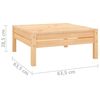 vidaXL 3 Piece Garden Lounge Set Solid Pinewood