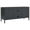 vidaXL TV Cabinet Anthracite 105x35x52 cm Steel and Glass