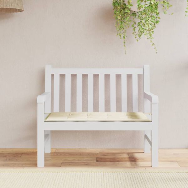 vidaXL Garden Bench Cushion Cream 120x50x3 cm Oxford Fabric