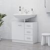 vidaXL Sink Cabinet White 63x30x54 cm Engineered Wood