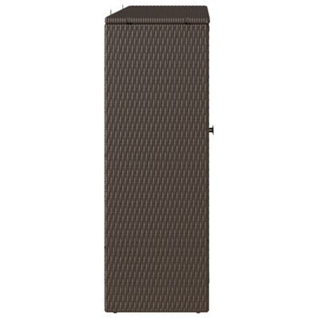 vidaXL Storage Cabinet Brown 100x36x102 cm Rattan