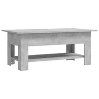 vidaXL Coffee Table Concrete Grey 102x55x42 cm Engineered Wood