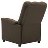 vidaXL Electric Massage Chair Brown Fabric