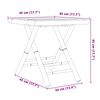 vidaXL Folding Garden Table 45x45x45 cm Bamboo