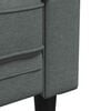 vidaXL Chesterfield Sofa 3-Seater Dark Grey Fabric