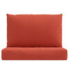 vidaXL Pallet Cushions 2 pcs Melange Red Fabric