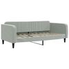 vidaXL Daybed with Trundle without Mattress Light Grey 100x190 cm Velvet