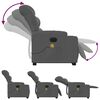 vidaXL Electric Stand up Massage Recliner Chair Dark Grey Fabric