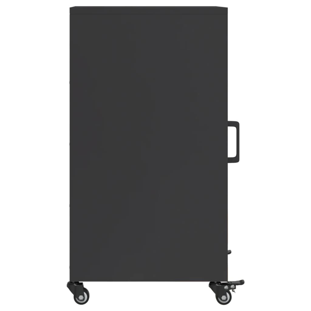 vidaXL Sideboard Black 36x39x72 cm Steel