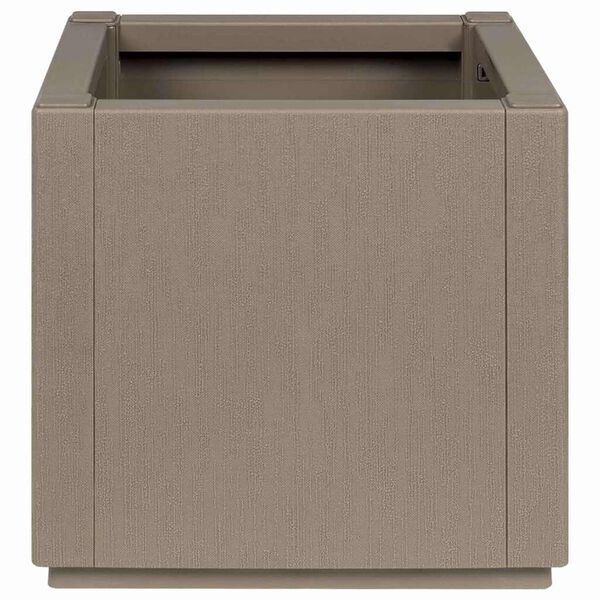 vidaXL Garden Planter Grey 36 x 36 x 35 cm Polypropylene