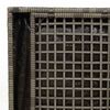 vidaXL Cushion Box with Storage Grey 50 x 50 x 50 cm Poly Rattan