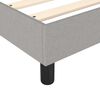 vidaXL Bed Frame without Mattress Light Grey Full Fabric (US Only)