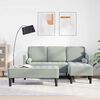 vidaXL Sofa Set 2 pcs Light grey 173 x 131 x 67 cm Velvet