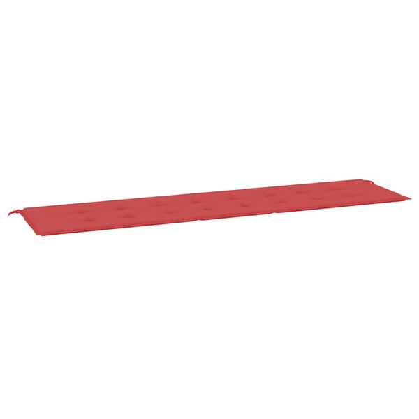 vidaXL Garden Bench Cushion Red 200x50x4 cm Oxford Fabric